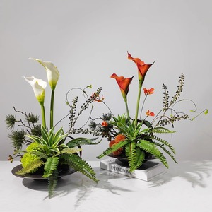 <span class=keywords><strong>Décoration</strong></span> <span class=keywords><strong>de</strong></span> maison moderne minimaliste <span class=keywords><strong>de</strong></span> luxe avec fleurs artificielles et verdure, ornement pour salle d'exposition et salon - Product Image 2