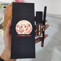 Nouvelle Tendance Kit Maquillage Lèvres 2-en-1 : Huile Repulpante Magique Hydratante et Crayon à Lèvres Végétalien, Baume Brillant et Huile de Lèvres Effet Beurre