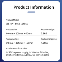 Prosesor Edge Blending 4K60 1 Input 4 Output HDMI HDMI DP Dual Input untuk Layar Cincin Aula Pameran VR