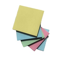 Blocs-notes adhésifs 3x3 pouces, couleurs vives, autocollants, faciles à coller pour la maison, le bureau, le carnet, 100 feuilles/bloc 76x76mm