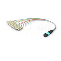 Kabel Patch Fiber MPO LC High-Density JFOPT JFOPC-MPO APC/UPC G657 LSZH 0.9mm Kompatibel dengan Jaringan 4G/5G Konektor SC/FC/LC/ST
