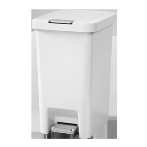 Poubelle domestique à pédale, type à pression, double ouverture, seau intérieur, grande capacité, cuisine, salle de bain, salon, rectangulaire - Product Image 2