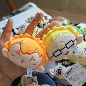 18 Diseños de Peluches de Estilo Japonés Haikyu, Llavero Suave y Ligero con Forma de Cabeza, Colgante de Peluche de Estilo Japonés - Product Image 4