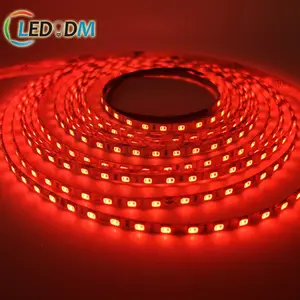 超狭4MM赤色LEDストリップ12V24V SMD2835 120LEDS/M CRI90非防水装飾ライト