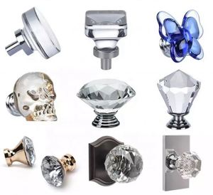 Tiradores y pomos de cristal transparente estilo europeo para muebles, cajones de cocina, cómodas y armarios de villa - Product Image 6