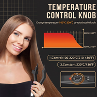 Pince à fusionner les extensions capillaires en forme plate, mini fer à fusionner PTC pour salon, outil de fusion pour grains de kératine