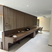 Sistem Partisi Pembatas Ruangan Kayu Modern untuk Kamar Hotel, Suite, dan Villa