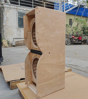 Kabinet Kosong Line Array K212 Dual 12 Inch, Kotak Speaker Kosong Subwoofer KS28 Dual 18 Inch, Kayu Lapis Birch dengan Perlengkapan Rigging