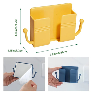 <span class=keywords><strong>Support</strong></span> mural pour téléphone portable avec adhésif pour salle de bain, chambre, cuisine, <span class=keywords><strong>support</strong></span> de chargeur, boîte de rangement pour télécommande - Product Image 2