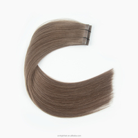 Extensions de cheveux naturels à bandes invisibles couleur piano, double épaisseur, sans couture, pour salons de coiffure