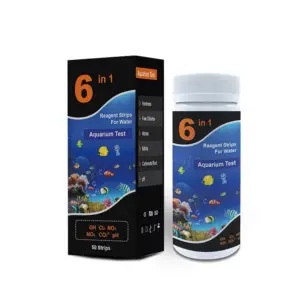 6 In 1 Water Test Strips Aquarium Water Test Fish Tank Test Strip For Saltwater