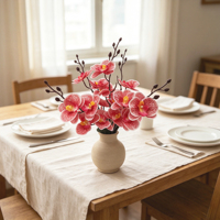 Fleurs artificielles Phalaenopsis multicolores en gros pour la décoration de Noël, les arrangements floraux de mariage, les décorations pour la maison