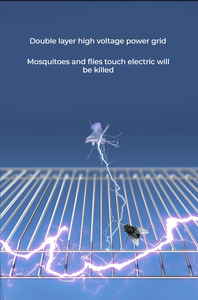 15W DC6V Solar portátil al aire libre impermeable jardín hogar insecto mosquito mosca LED repelente luz asesino lámpara matar Luz - Product Image 3
