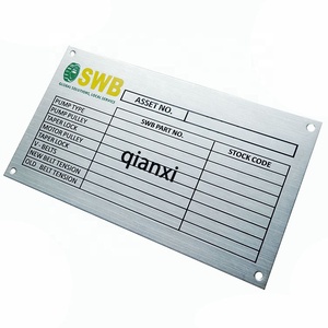 <span class=keywords><strong>Custom</strong></span> Made Kim Loại Khắc Ss Tên Nơi Thép Không Gỉ Khắc Logo Tên Tấm - Product Image 1