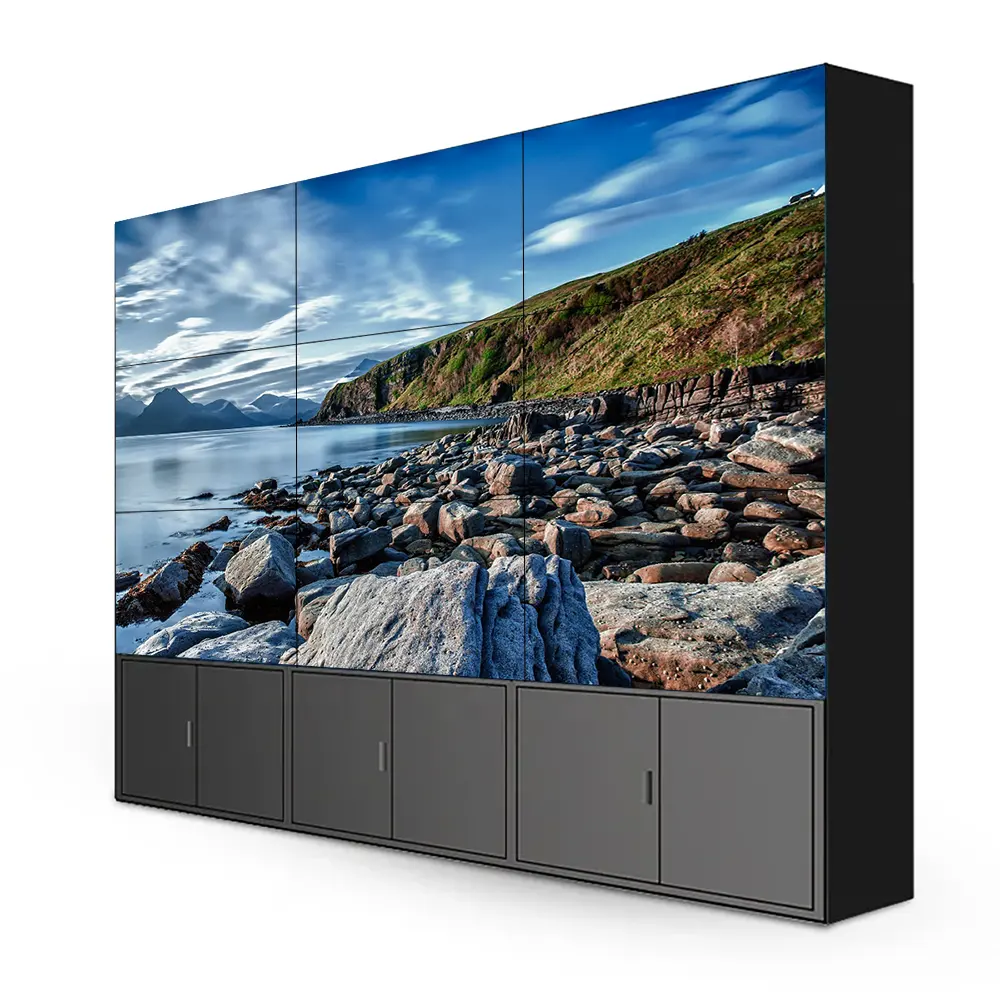 Idb thương hiệu Nhà máy trực tiếp bán 46 55 65 inch 4K bức tường video LCD quảng cáo Màn hình hiển thị cho bán buôn Nhập khẩu và xuất khẩu