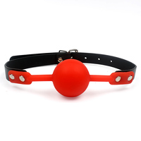 Harnais d'esclave adulte en silicone, boule pour la bouche, bâillon BDSM, bondage, fétiche, dispositif de retenue buccale, jouet sexuel pour femme, accessoires exotiques