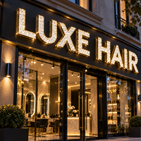 Enseigne LED personnalisée directe usine, lettres lumineuses en forme de diamant, enseigne de spa, signalétique de magasin, nom de magasin extérieur pour KTV, studio de beauté et spa