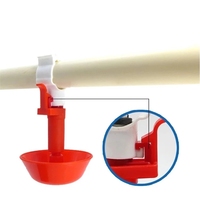 Abreuvoir automatique à tétine pour poulets, fontaine à eau suspendue avec coupelle et bille