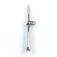 Accessoire de câble de musculation avec poignée chromée antidérapante, barre droite rotative de 20 pouces pour tirage vertical