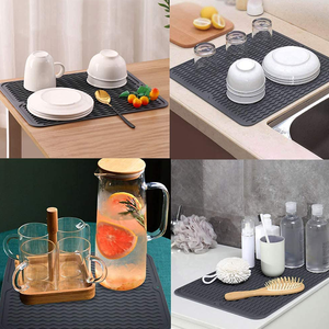 Tapis de protection en silicone antiadhésif pour outils de cuisson, séchage de vaisselle et pâtisserie, à prix réduits - Product Image 6