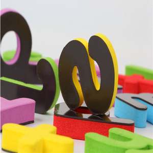 Lettres et chiffres magnétiques 2019 pour enfants, aimants amusants pour réfrigérateur, formes personnalisées, impression numérique CMYK sur mesure - Product Image 2