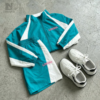 Ensemble de survêtement deux pièces pour homme, veste coupe-vent légère en nylon respirant et short, grande taille, pour le streetwear printanier