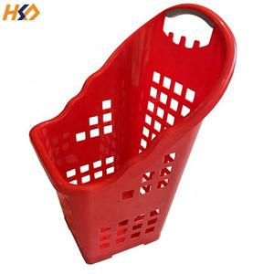 Giỏ hàng siêu thị bằng kim loại có bốn bánh xe - Product Image 3