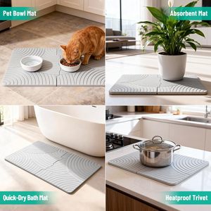 Tapete Escurridor de Platos Plegable de Silicona Personalizado, Soporte para Platos de Fregadero de Cocina con Uso en Mesa para Compradores Comerciales de Alimentos - Product Image 4