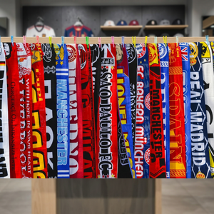 Bufandas de Fútbol Largas, 100% Acrílicas, Impresión Digital Multicolor, Patrón con Logotipo del Equipo, para Hombres Adultos, Todas las Temporadas, para Fanáticos del Fútbol - Product Image 3