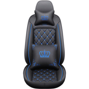 Housses de siège de <span class=keywords><strong>voiture</strong></span> en cuir PU 5 places ensemble complet coussin de siège <span class=keywords><strong>avant</strong></span> arrière de luxe universel <span class=keywords><strong>Protection</strong></span> anti-rayures - Product Image 2