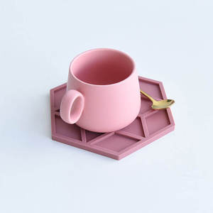 Cocina a granel <span class=keywords><strong>restaurante</strong></span> taza de café cerveza té calor personalizado en forma de silicona caucho PVC posavasos Diseño conjunto para bebida - Product Image 4