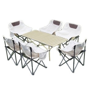 เก้าอี้พับกลางแจ้ง ผ้าอ๊อกซ์ฟอร์ด เหล็กคาร์บอน น้ำหนักเบา พกพาสะดวก ชุดเก้าอี้สำหรับตั้งแคมป์ปิกนิก - Product Image 3