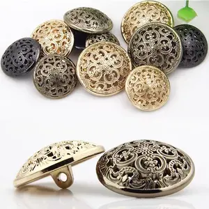Ready to ship High Quality Metal Button hand sewing for Women's Coat