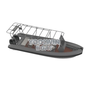 Yoowin <span class=keywords><strong>Bateau</strong></span> RHIB <span class=keywords><strong>en</strong></span> aluminium à coque <span class=keywords><strong>en</strong></span> V profond de 28 pieds, haute vitesse, pour formation de sauveteurs et exercices de sécurité aquatique, prix - Product Image 3