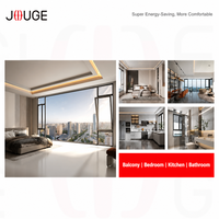 Ventana Abatible de Aluminio Premium Modern Seattle 77s 6060-T66 PA66 con Rotura de Puente Térmico, Insonorizada e Impermeable para Viviendas Residenciales