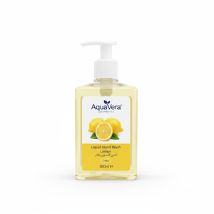 Jabón líquido de manos AquaVera de 500ml a base de químicos con aroma a limón SLS para adultos - Product Image 2