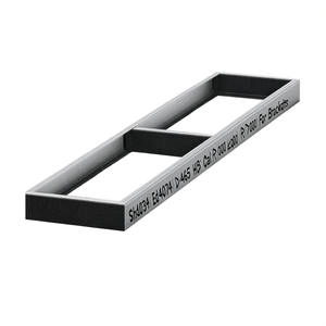 Base d'étagère Fami Ed4034 L1070 D465 H85 Gris foncé RAL7000 pour supports - Product Image 3