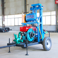 Usine vente directe diesel haute hydraulique rotatif eau bien plate-forme de forage mine de forage