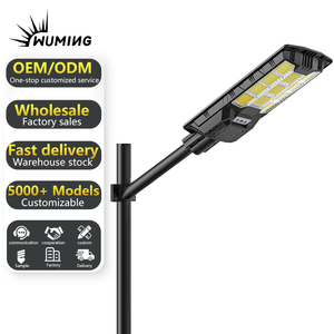 600 Wát công suất cao năng lượng mặt trời ánh sáng đường phố cảm biến chuyển động điều khiển từ xa IP65 không thấm nước đường cao tốc Sử dụng LED ABS + PC nhà ở 3-năm bảo hành - Product Image 1