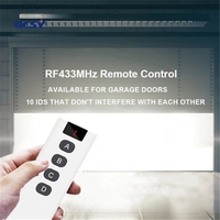 Télécommande RF433Mhz EV1527 KT10id intégrée avec 10 ensembles de télécommandes pour différents canaux, longue portée, large plage