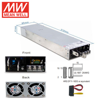 Fuente de Alimentación MEAN WELL MSP-1600 de 1600W con PFC, Voltaje Programable del 15-115%, CANBus Integrado, OVC III, 2xMOPP, Garantía de 5 Años