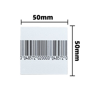 1000 autocollants de sécurité pour magasin de détail, 50*50mm, étiquette souple EAS RF 82MHz, anti-vol en magasin - Product Image 6