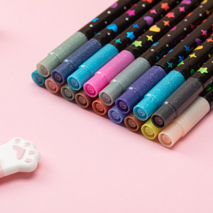 Nuevo <span class=keywords><strong>Marcador</strong></span> de Doble Punta Multicolor con Purpurina, que Brinda Efectos Visuales Coloridos <span class=keywords><strong>para</strong></span> el Dibujo <span class=keywords><strong>Infantil</strong></span> - Product Image 3