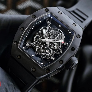 2026 New Luxury Tonneau-shaped <b>Skeleton</b> Dial Ceramic Edition Men's Mechanical <b>Watch</b> with <b>Automatic</b> Movement and Water Resistance - Product Image 6