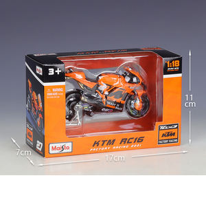 Moto Maisto in Scala 1/18 Produttore Modello Diecast Team KTM MOTO <span class=keywords><strong>GP</strong></span> RC16 con Sterzo Ruota Anteriore - Product Image 6