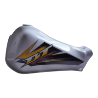 Pièces de moto haute performance 250 CC Moteur 250cc Réservoir d'essence Yamaha DT175 Moto Réservoir de carburant en aluminium DT 175