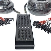 Boîtier de Scène Multipaire 40 Voies Canon Multi-Cœur XLR Mâle Femelle pour Studio d'Enregistrement, Jonction Audio Multi-Canaux 40 Voies
