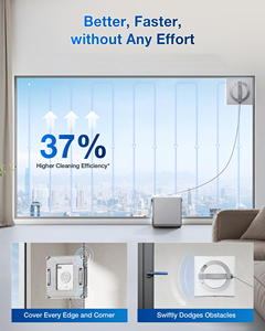 Window Cleaning Robot 2-Direction Smart Spray - 6000 Pa Suction -Dual Rollers for Frameless Glass - APP Control - Product Image 6