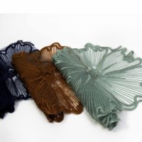 Dentelle à Bordure Brodée de Paillettes Florales, Couleur Personnalisée, Design Populaire, 100% Polyester, Largeur 25cm, pour Abaya