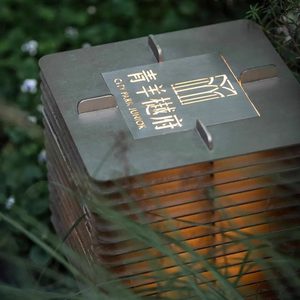 Industrial Style Louvered Table Lamp Led Touch Control Rechargeable Indoor Decorative Lighting With <b>Light</b> And Shadow Effect - Product Image 3